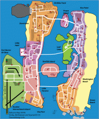 Карта воздушных шаров (baloon map) GTA Vice City Stories