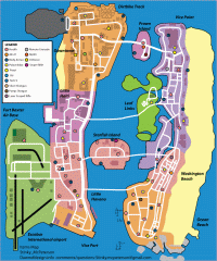 Карта вещей, здоровья, брони, оружия GTA Vice City Stories