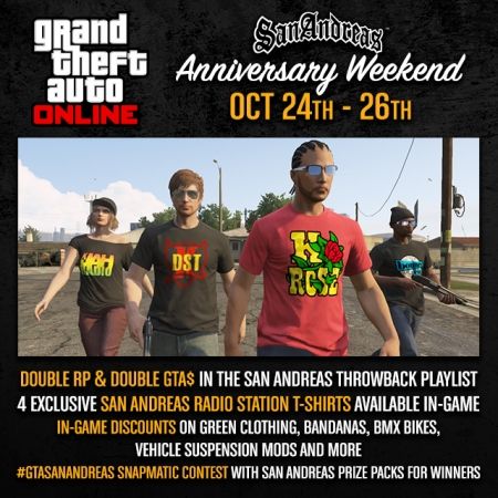 Грядущий уикэнд в GTA Online посвятят GTA San Andreas