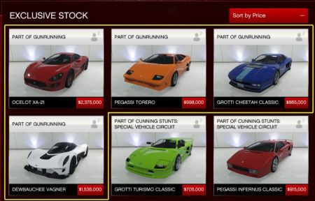 В сеть утек список новых машин для GTA Online