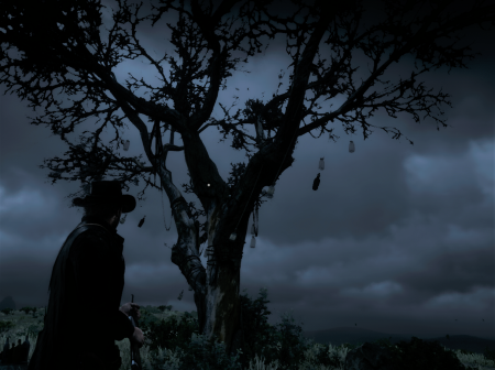 Где в Red Dead Redemption 2 найти дерево с виски и как забрать с него золото