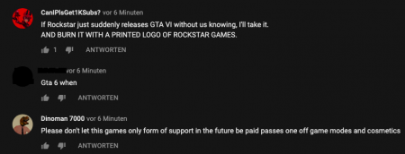 На YouTube банят комментарии о GTA 6