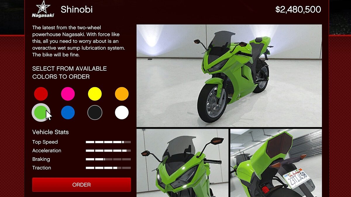 Nagasaki Shinobi — новый мотоцикл добавили в GTA Online