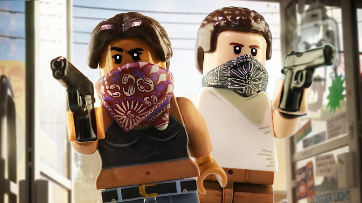 Фанат показал LEGO-версии Люсии и Джейсона из Grand Theft Auto 6